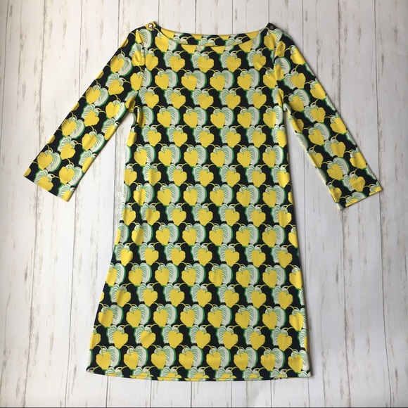 Tory Burch Dresses & Skirts - Tory Burch Yellow Leaf Print Silk Slip Dress